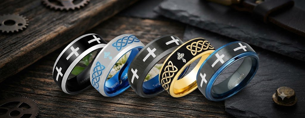 Cross Design Rings