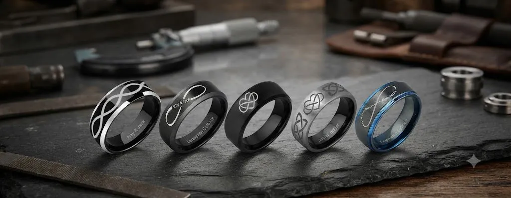 Infinity Heart Rings