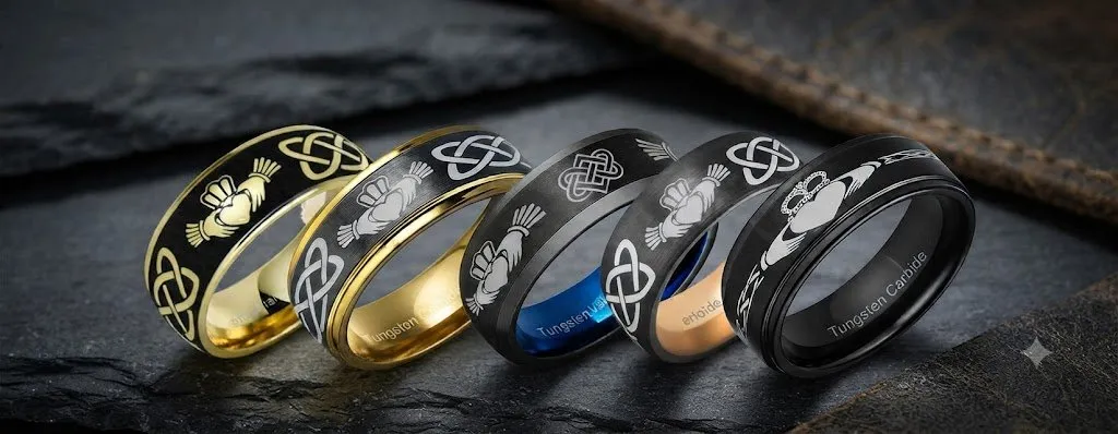 irish celtic claddagh rings