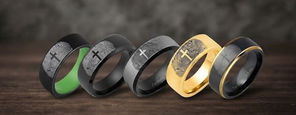 cross fingerprint rings