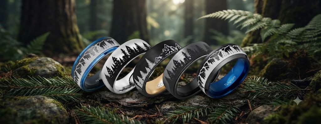 pine tree forest rings